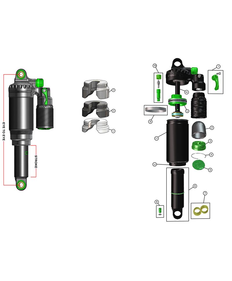 DVO TOPAZ DAMPER END CAP N12