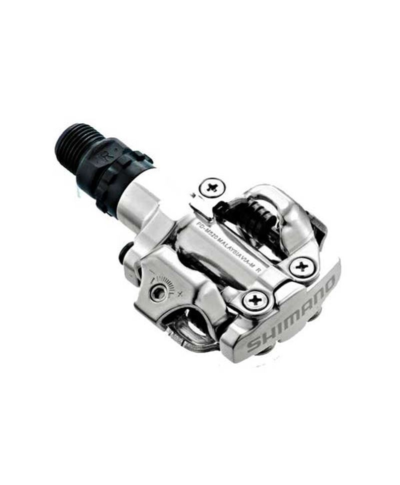 PEDALES SHIMANO M520 SPD PLATA