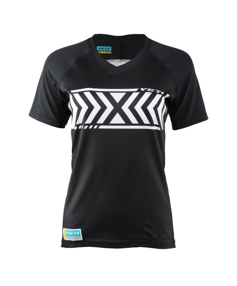 MAILLOT MANGA CORTA YETI ENDURO BLACK (MUJER)