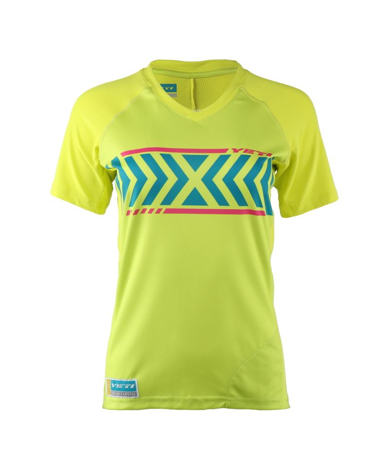 MAILLOT MANGA CORTA YETI ENDURO LIME (MUJER)