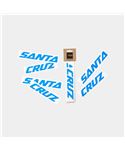 SANTA CRUZ CUSTOM DOWNTUBE DECALL AZUL