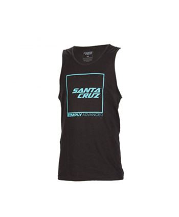 CAMISETA TIRANTES SANTACRUZ STACKED TANK BLACK / WHITE