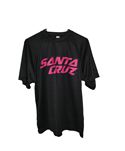 MAILLOT MANGA CORTA SANTA CRUZ TECH TEE NEGRO-MAGENTA