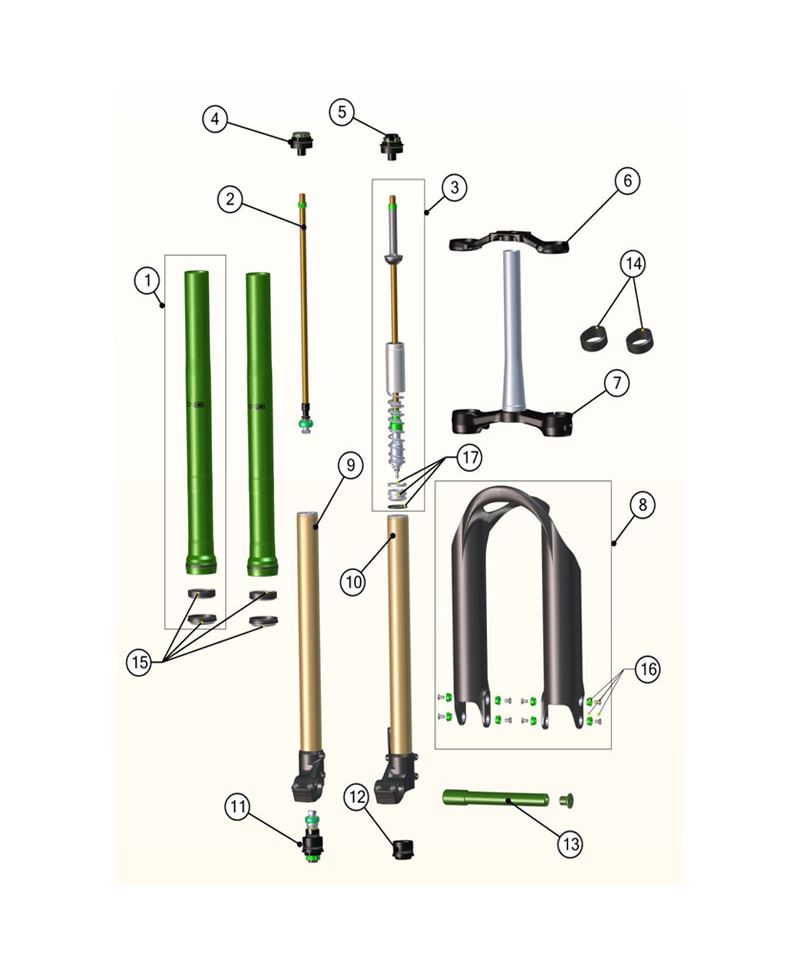 DVO EMERALD SEAL KIT 36MM