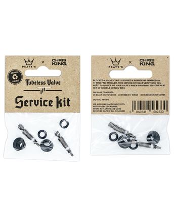 Valve tubeless service kit peatys x chris king mk2