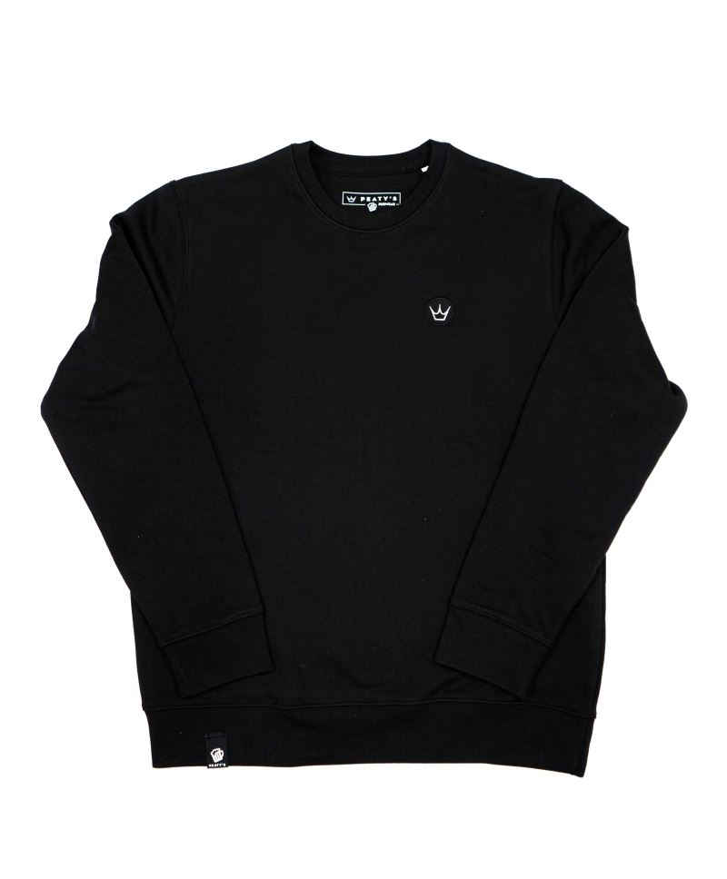 SUDADERA PEATYS PUBWEAR EMBROIDERED CROWN/BLACK