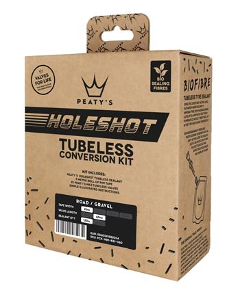 KIT CONVERSION TUBELESS PEATYS HOLESHOT 21MM ROAD/GRAVEL