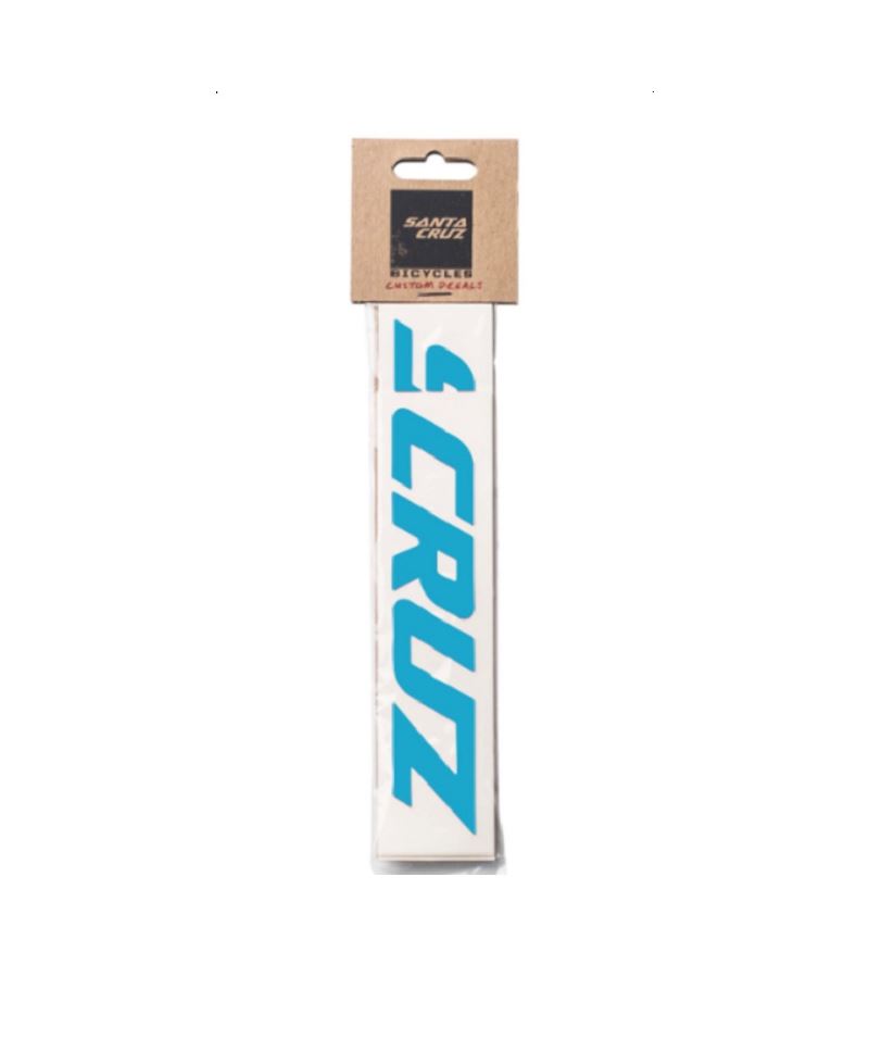 SANTA CRUZ CUSTOM DOWNTUBE DECALL AQUA