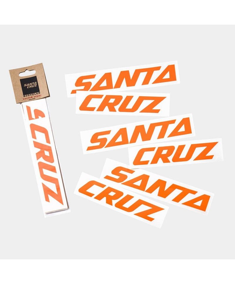 SANTA CRUZ CUSTOM DOWNTUBE DECALL NARANJA