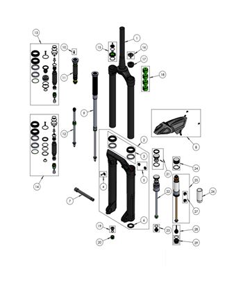 Dvo Seal Kit - Onyx 38 Ref 3