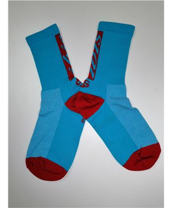 CALCETINES IBIS HD LOGO AZUL-ROJO