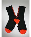 CALCETINES IBIS HD LOGO NEGRO-NARANJA