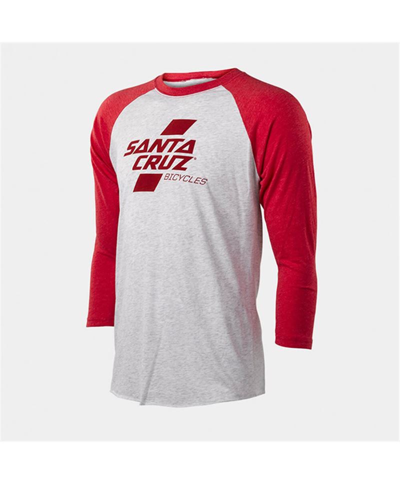 CAMISETA SANTA CRUZ SLUGER ¾ BLANCO-ROJO