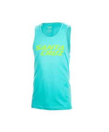 CAMISETA TIRANTES SANTACRUZ STACKED TANK AZUL-AMARILLO