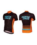 MAILLOT MANGA CORTA SANTACRUZ STRIPES XC NEGRO-NARANJA