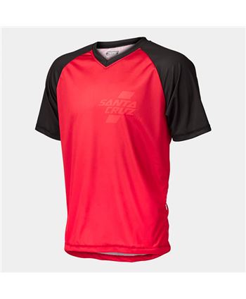 Short sleeve jersey santa cruz trail red