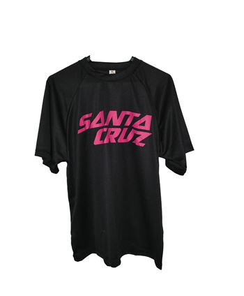 MAILLOT MANGA CORTA SANTA CRUZ TECH TEE NEGRO-MAGENTA