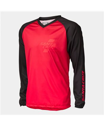 Long sleeve jersey santa cruz trail red