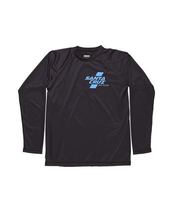 Long sleeve jersey santa cruz tech 2018 black-blue