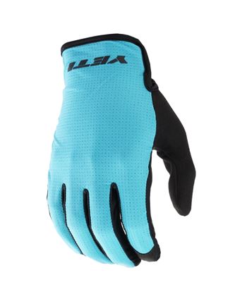 Long gloves yeti turq dot air turquoise