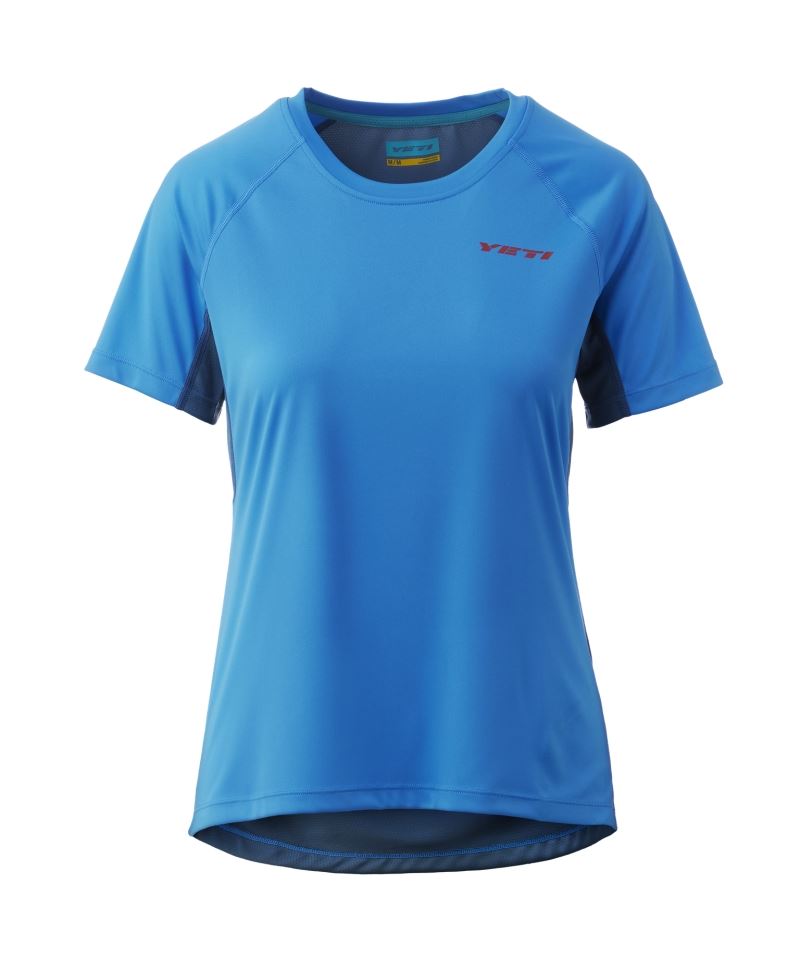 MAILLOT MANGA CORTA YETI VISTA BAY BLUE (MUJER)