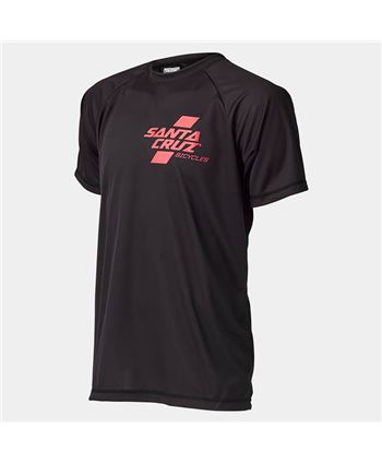 Short sleeve jersey santa cruz parallel tech black-red