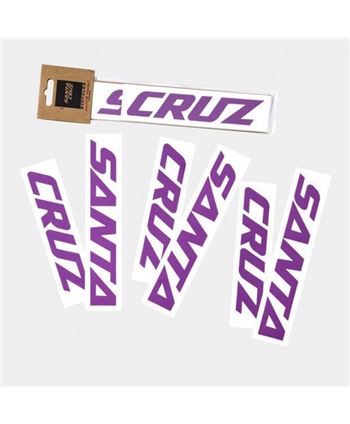 SANTA CRUZ CUSTOM DOWNTUBE DECALL MORADO